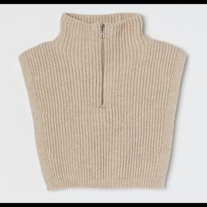 Knit collar with zipper ⚪️NEW⚪️ ONESIZE